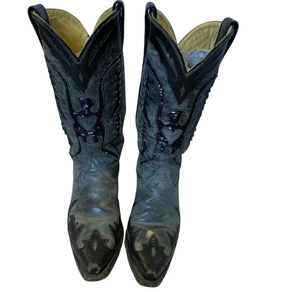 Corral Boots Shoes - CORRAL Womens Eagle Sequin Inlay Snip Toe GRAY Cowgirl WESTERN Boots R1003 8 1/2